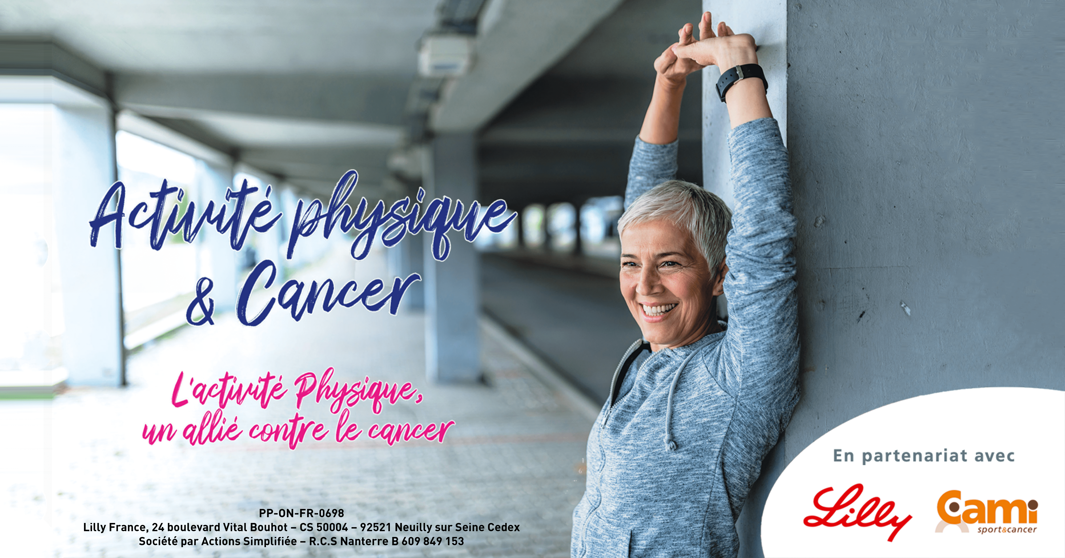 La CAMI Sport & Cancer et le laboratoire Lilly France  poursuivent et enrichissent leur partenariat pour sensibiliser  à la pratique de l’activité physique thérapeutique en cancérologie