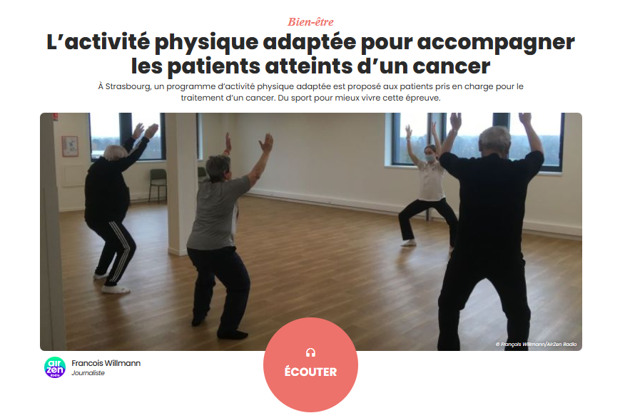 L’activité physique adaptée pour accompagner les patients atteints d’un cancer