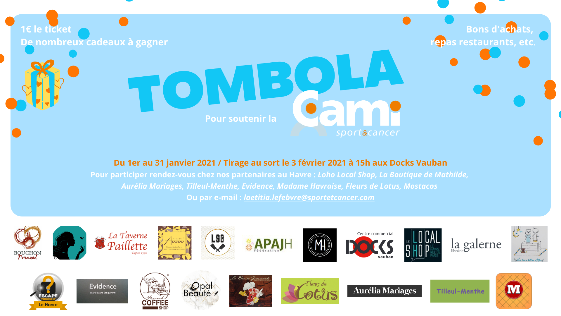 Tombola CAMI Sport & Cancer en Seine-Maritime